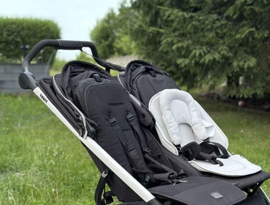 Zestaw wspornik podnóżka i oparcia + zapadka do wózka THULE połysk