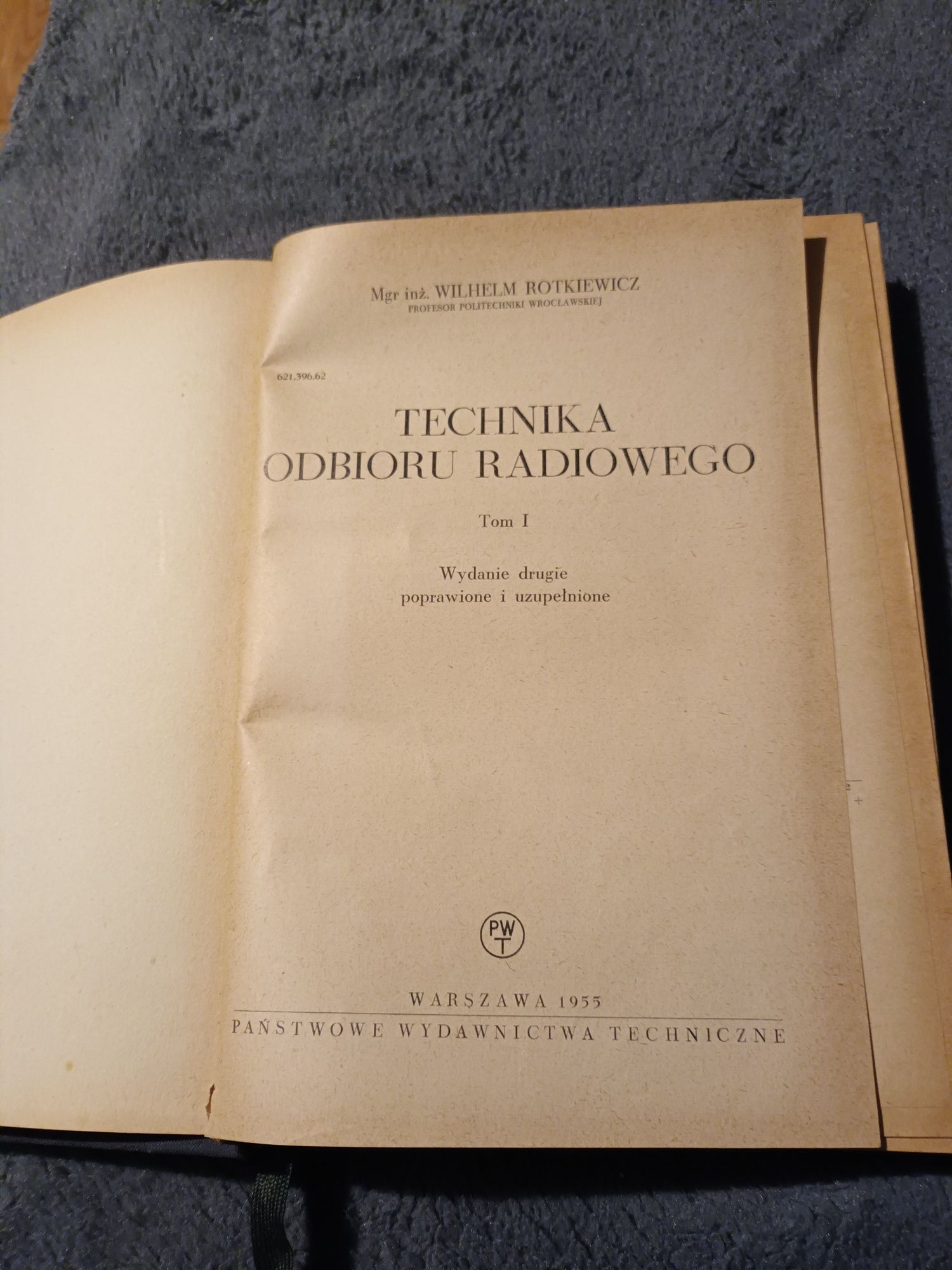 Książka,,Technika odbioru radiowego tom.1"