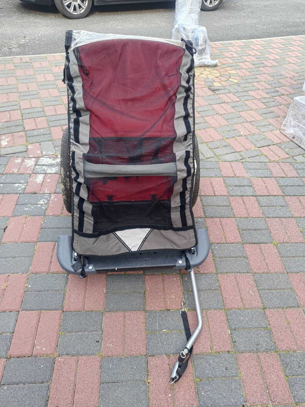 Przyczepka rowerowa Bellelli 2 osobowa moskitiera pasy