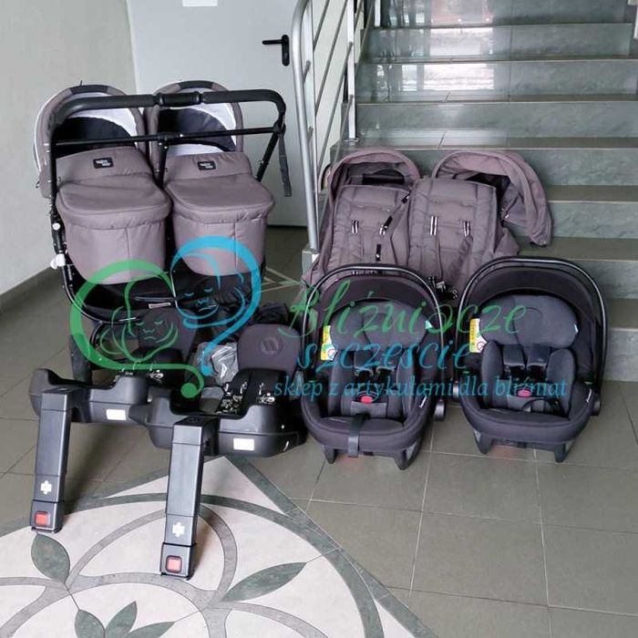 Wózek bliźniaczy 4w1 KOMIS