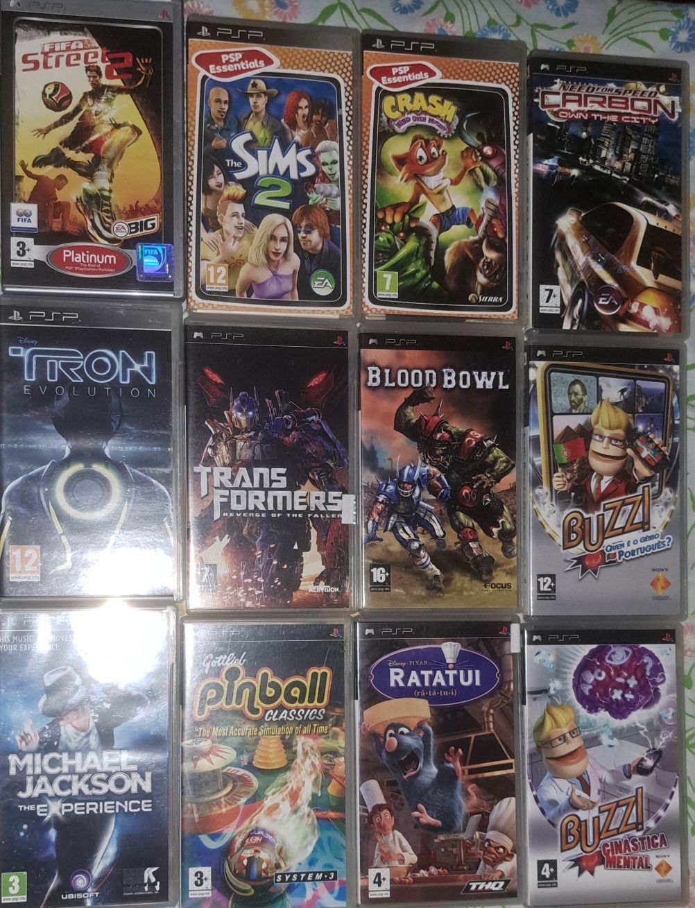 Jogos PlayStation portátil PSP 5€