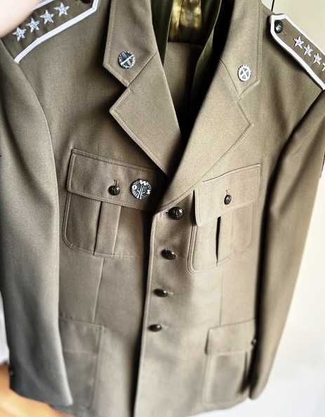 Mundur Wyjściowy Wojsk Lądowych wz. 101/MON obszyty st.chor.sztab.