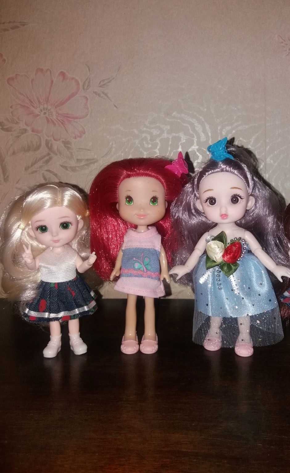 Шарнирные куклы ляльки Baboliy dolls мини Баболя, Strawberry Shortcake