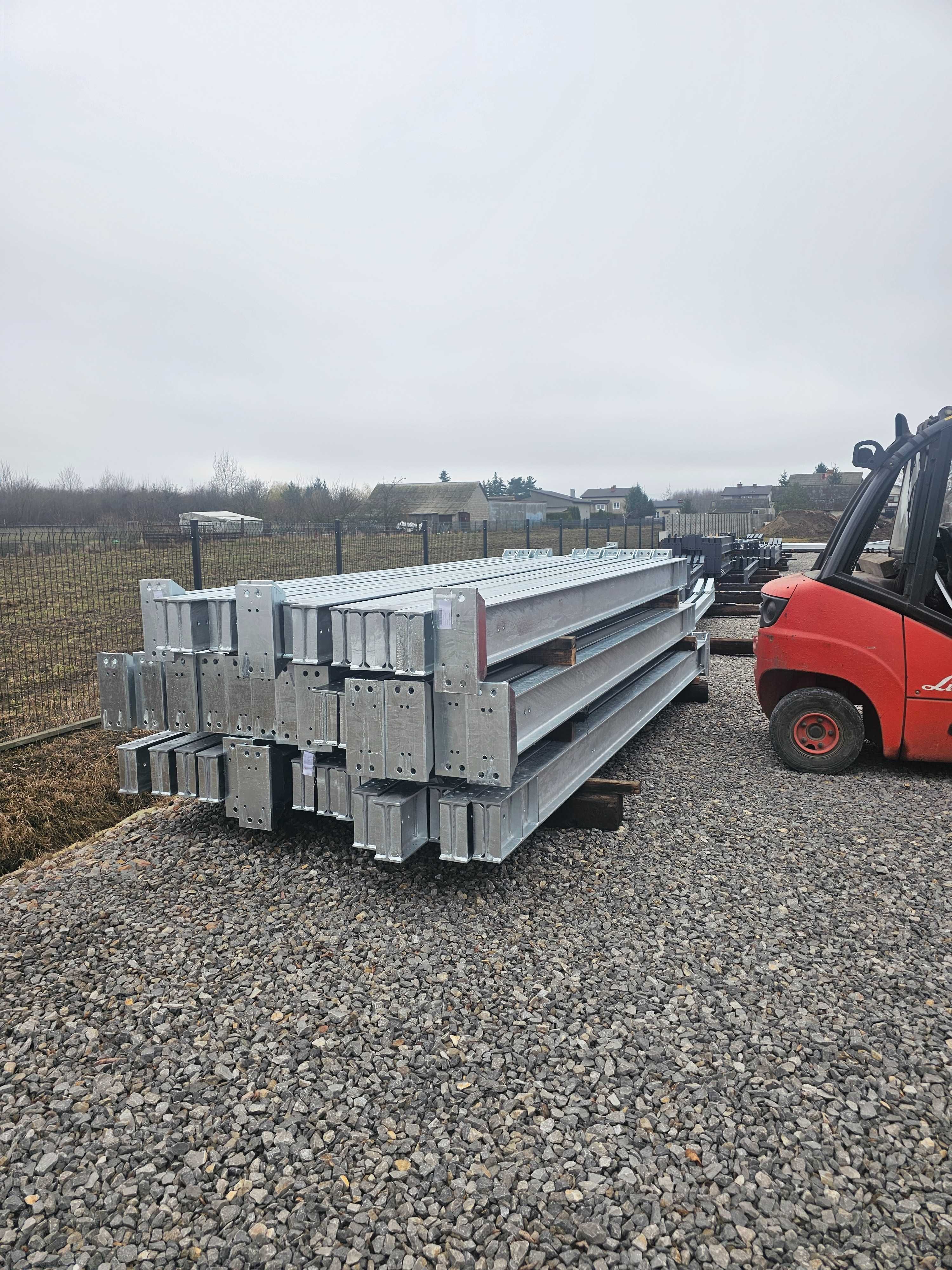 Konstrukcja stalowa Ocynkowana 7m x 24m x 5mH 168m2 wiata Rolnicza
