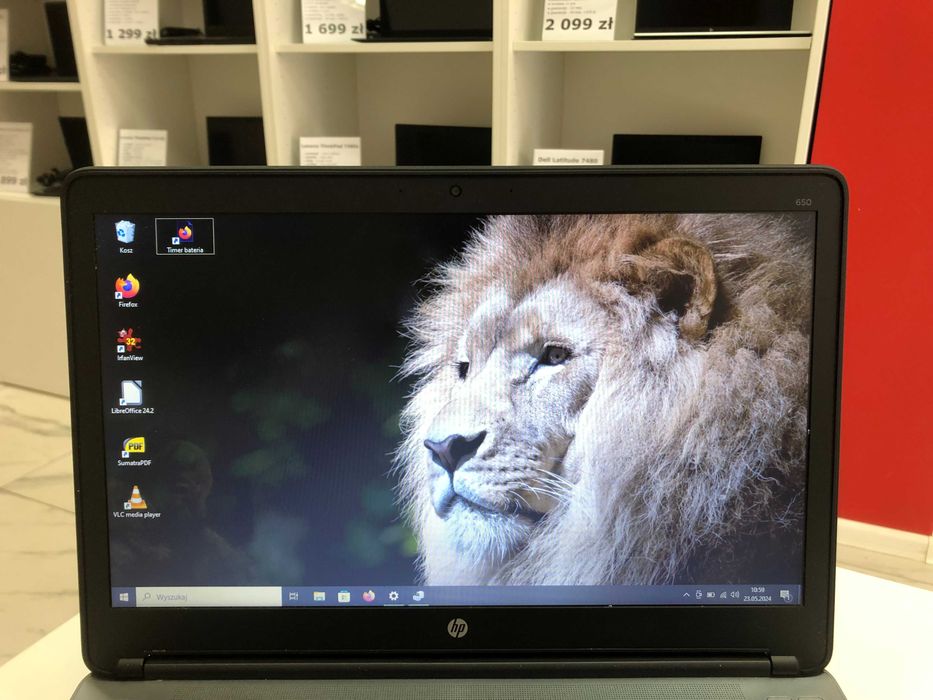 Solidny, Biurowy HP ProBook 650 G1 15,6" i5 16GB Kam COM SSD Kl. A W11