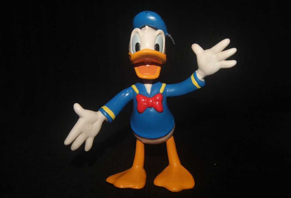Boneco antigo articulável do Pato Donald