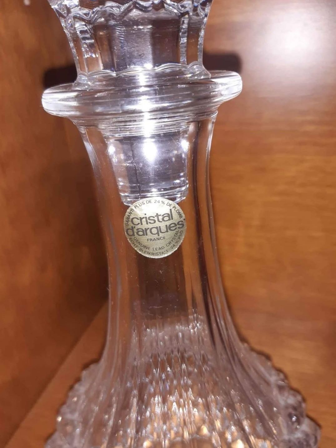 Garrafa de licor da Cristal d'Arques