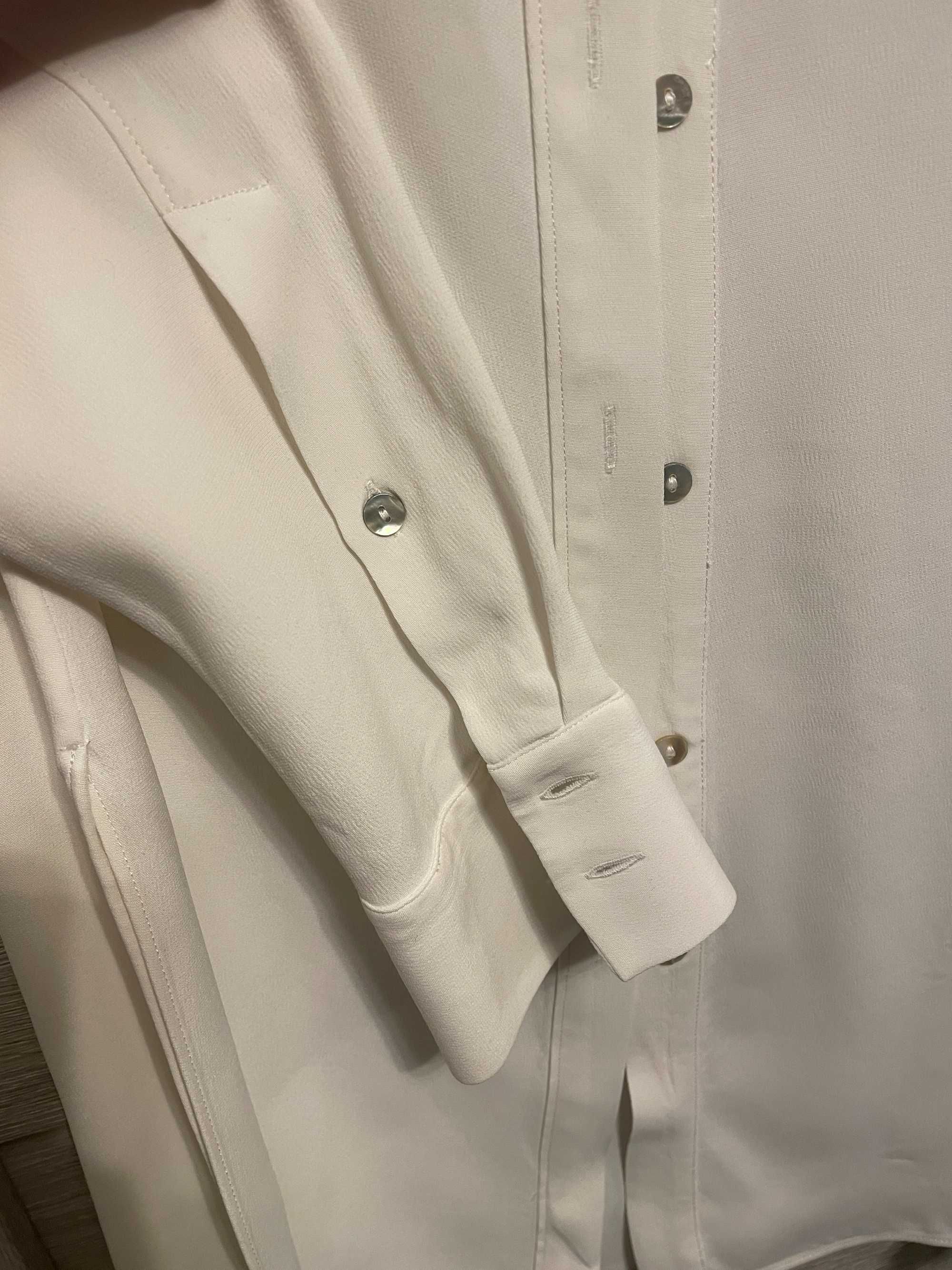 Koszula bluzka Massimo Dutti r. 40 kremowa