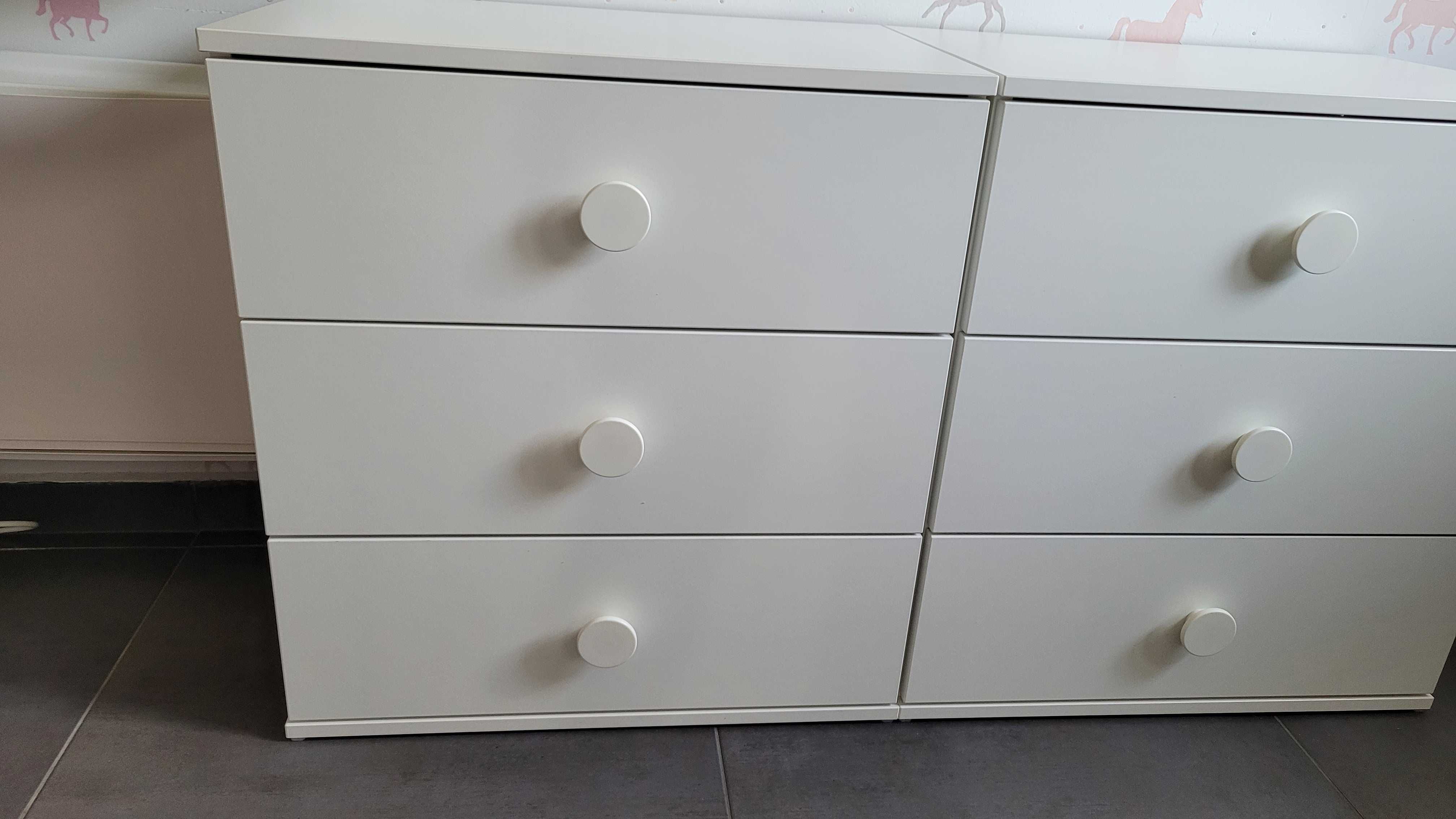 Meble Ikea Białe pokój dziecka Godishus zestaw +2 komody