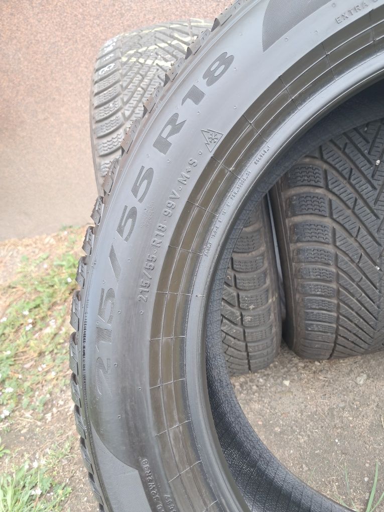 215/55 R18 99V M+S- Pirelli Powercy Winter- 2024 ~7mm- WYSYŁKA GRATIS