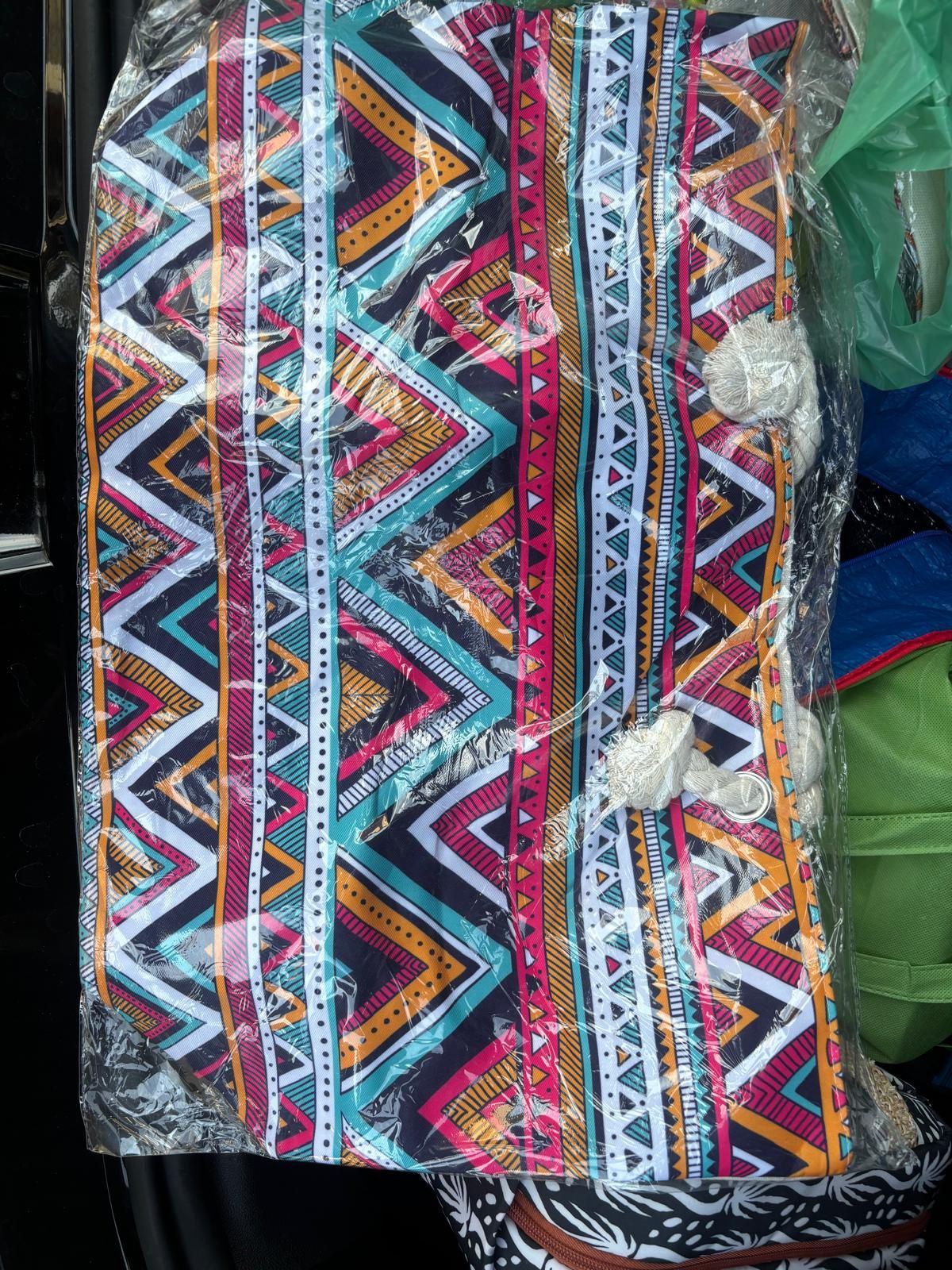 Mala de praia com carteira