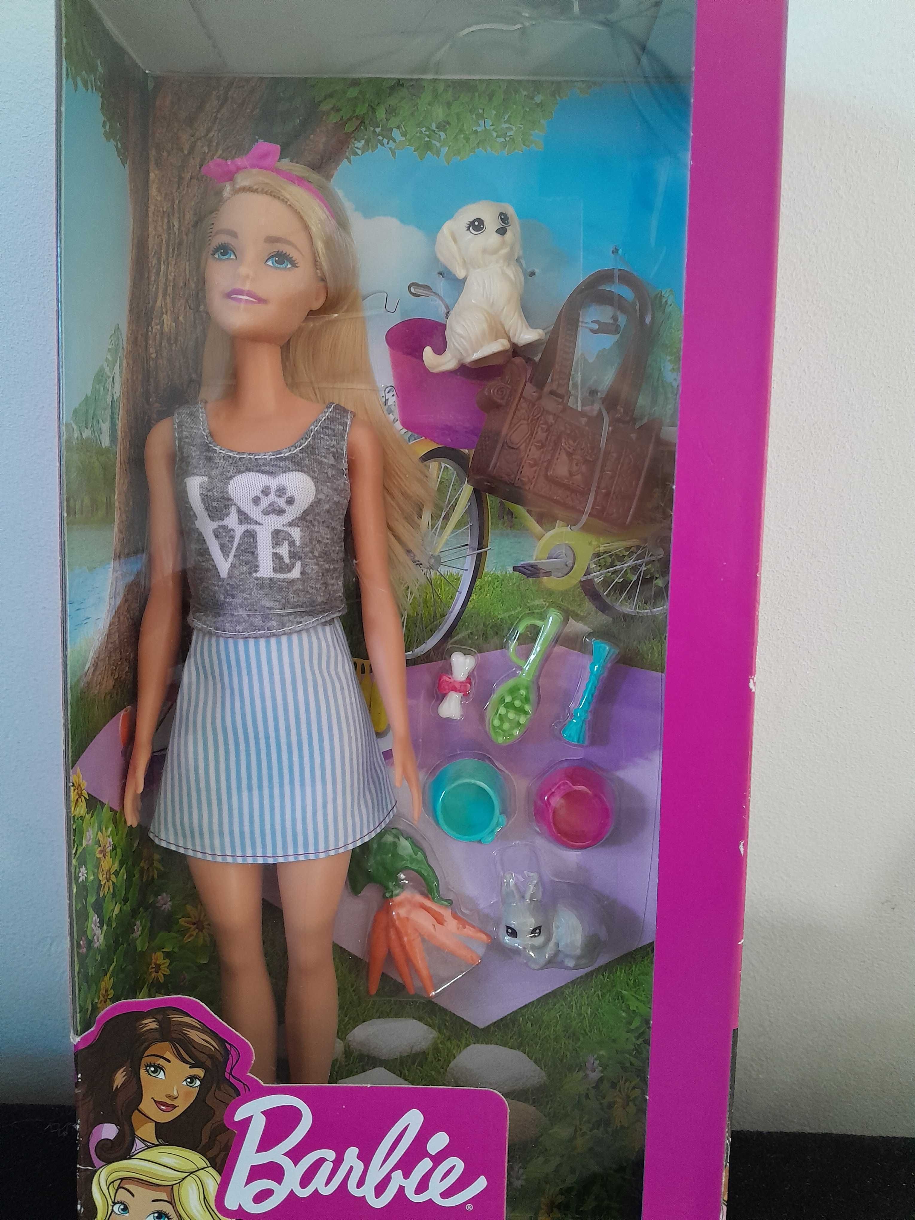 barbie lalka opiekunka z pieskiem zwierzatka