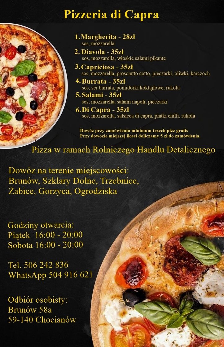 Włoska pizza z dowozem