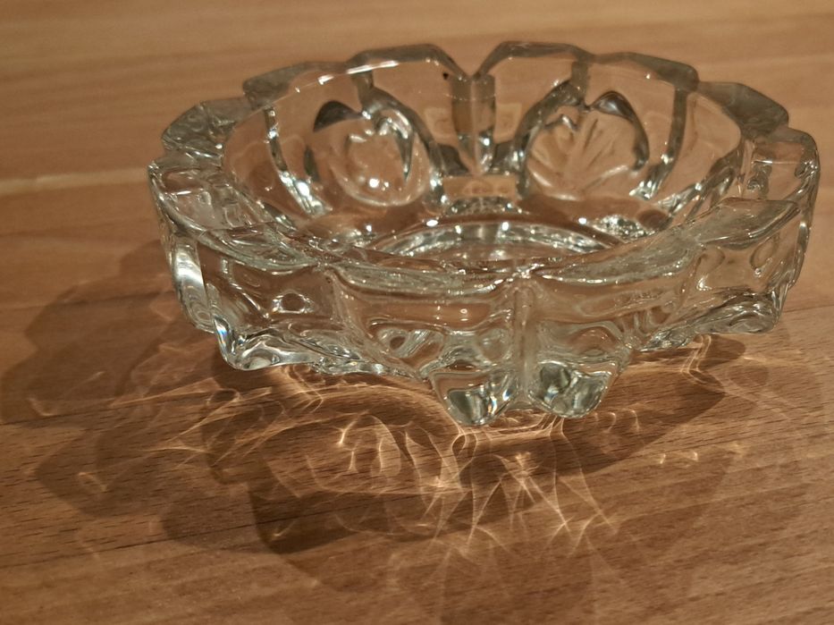 Popielniczka kryształowa PRL