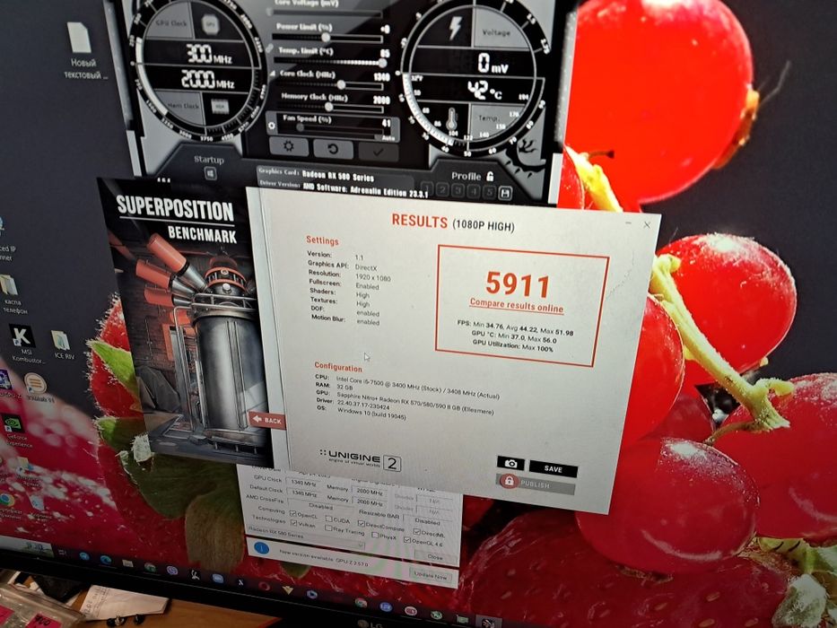 Видеокарта б\у SAPPHIRE NITRO+ RX580 4GB топ состояние и другие карты