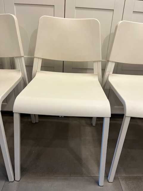 Ikea Teodores krzesło krzesła 4 sztuki białe