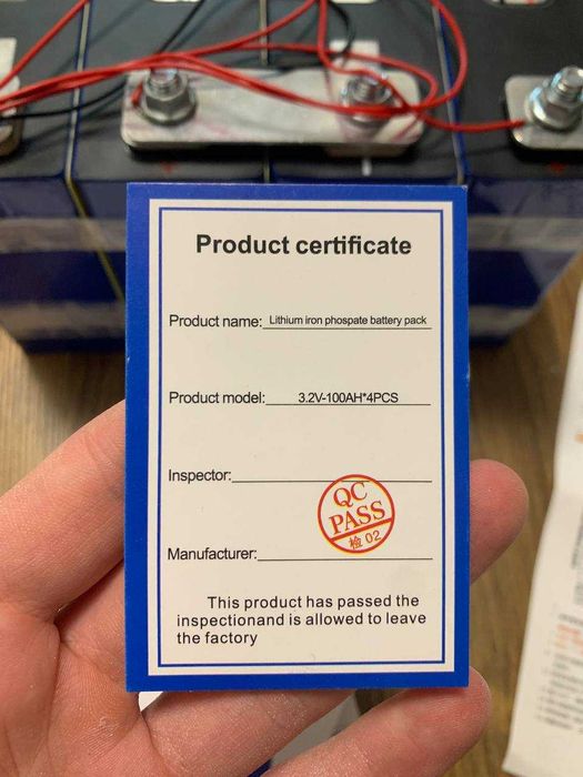 Комплект 4 нових LifePO4 3.2V 100ah комірки + BMS плата