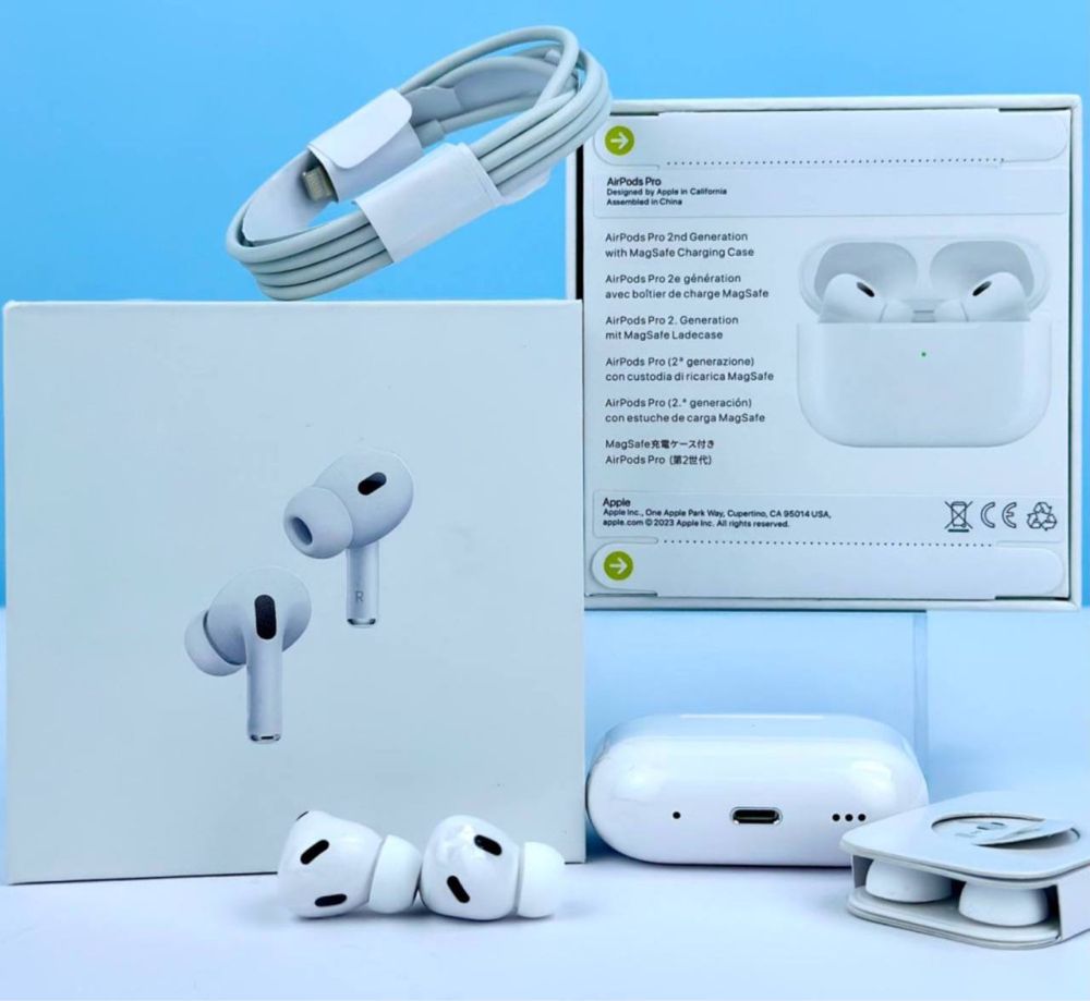 Навушники аірподс AirPods Pro 2 lux чіп Airoha шумозаглушення