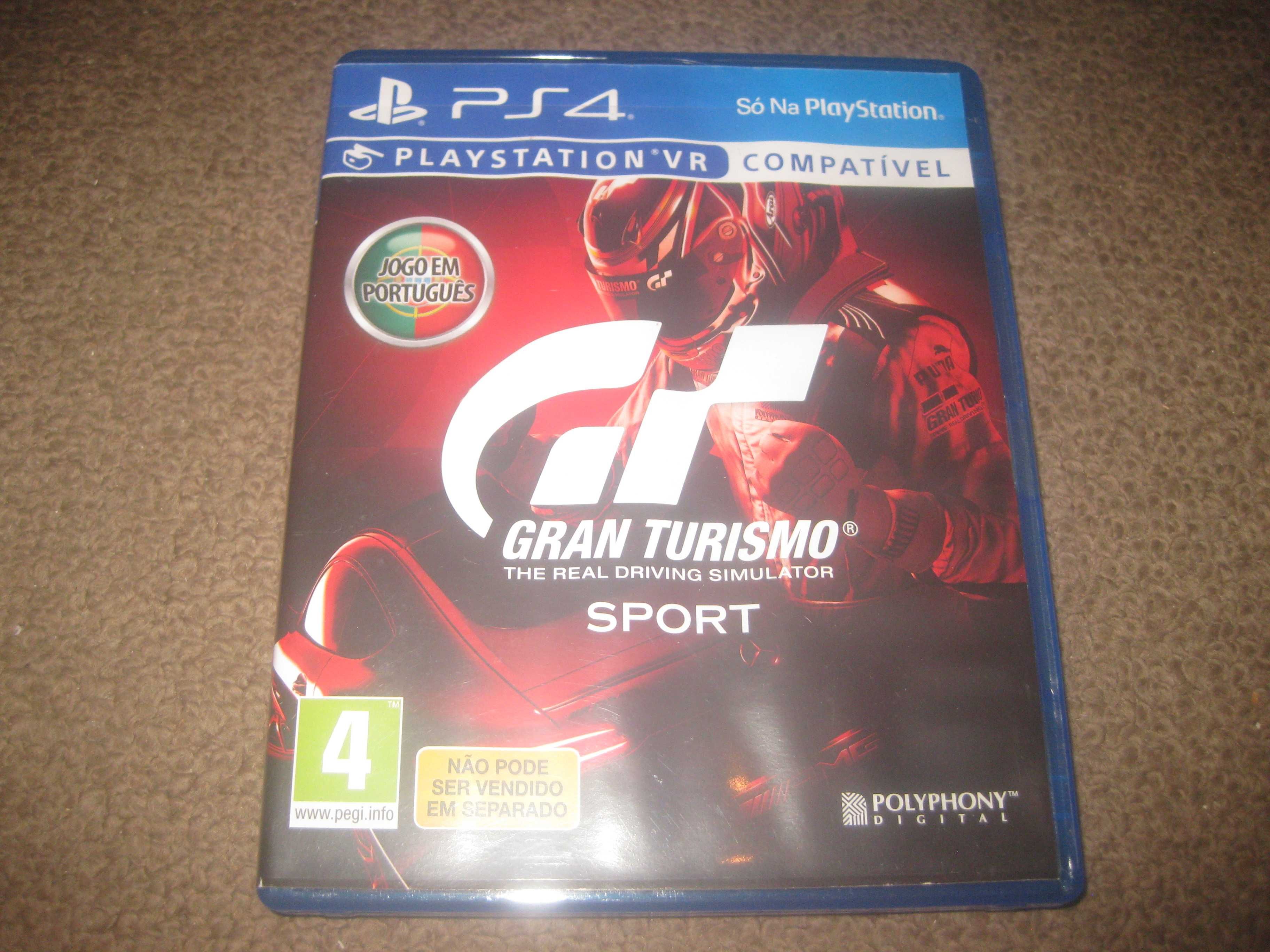 Jogo "Gran Turismo Sport" para a Playstation 4/Impecável!
