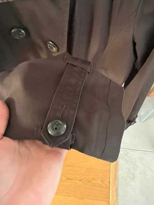Brązowy krótki płaszcz vero moda