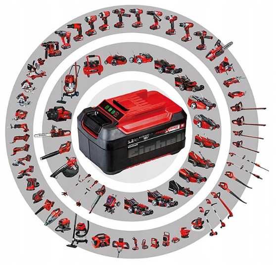 Akumulator Einhell wraz z ładowarką 5.2 amp. o dużej pojemności