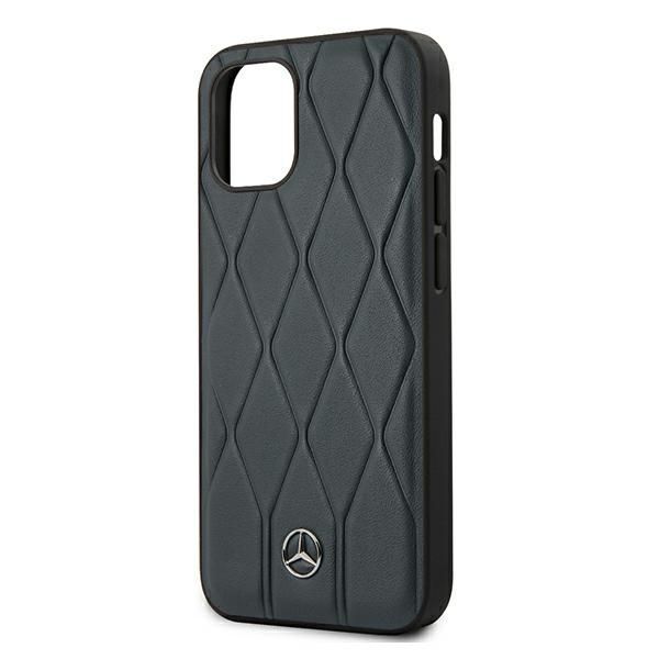 Etui Mercedes-Benz iPhone 12 Mini 5,4" Skóra Niebieski