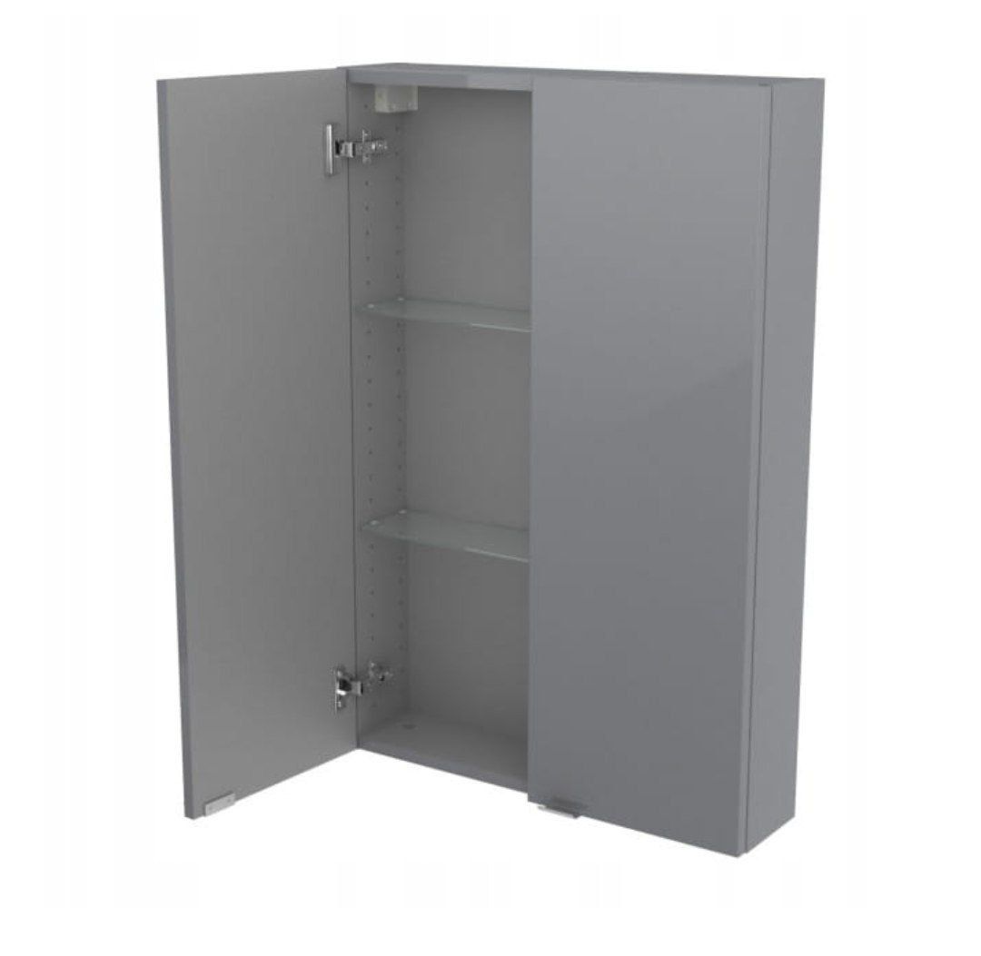 Szafka wisząca GoodHome Imandra 60 x 90 x 15 cm szara połysk 

Dłu