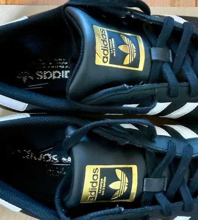 Adidas/Czarne/białe/unisex/rozmiar 39