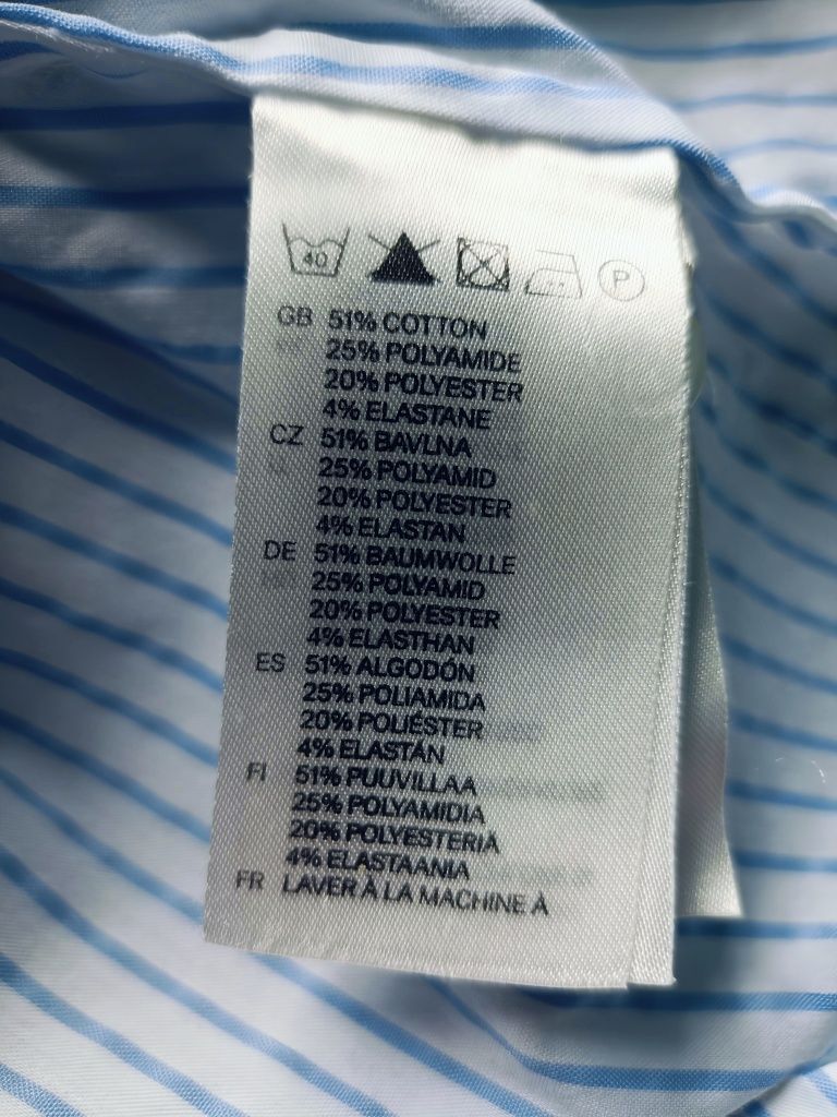 Koszula damska H&M biała w niebieskie paski