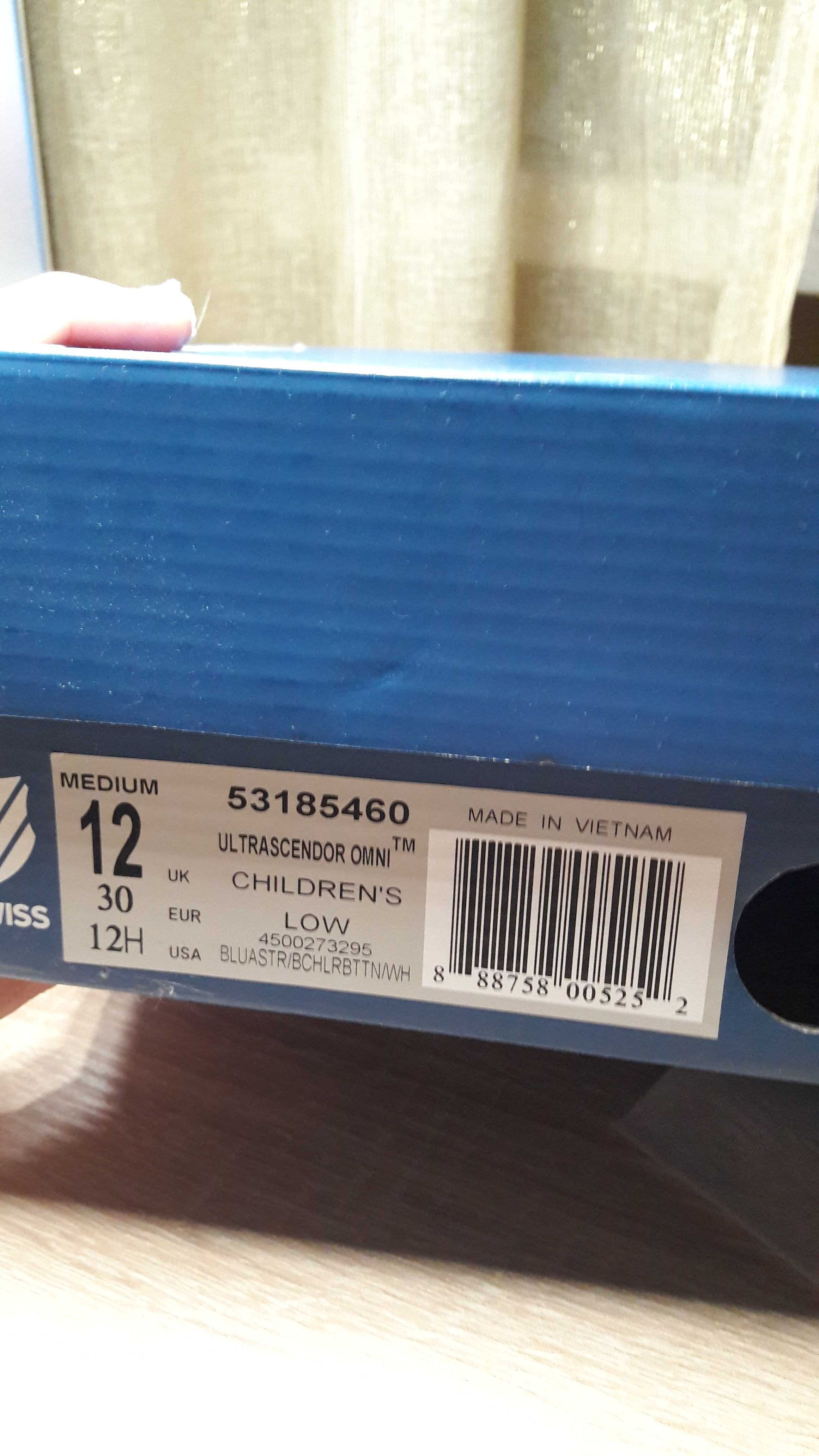 Кросівки K SWISS 30р. 19.5 см.
