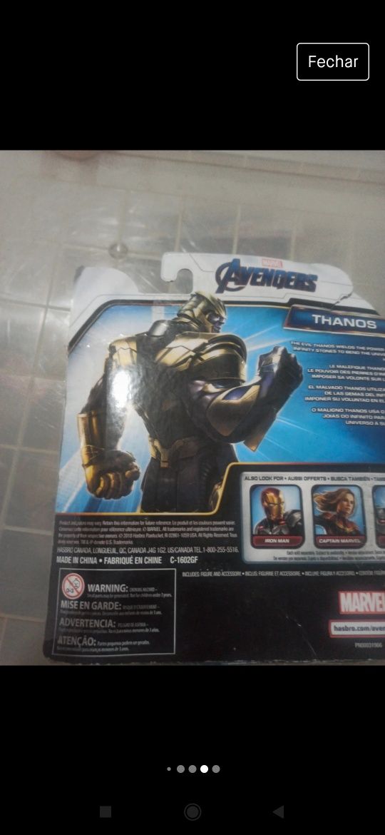 thanos hasbro como novo