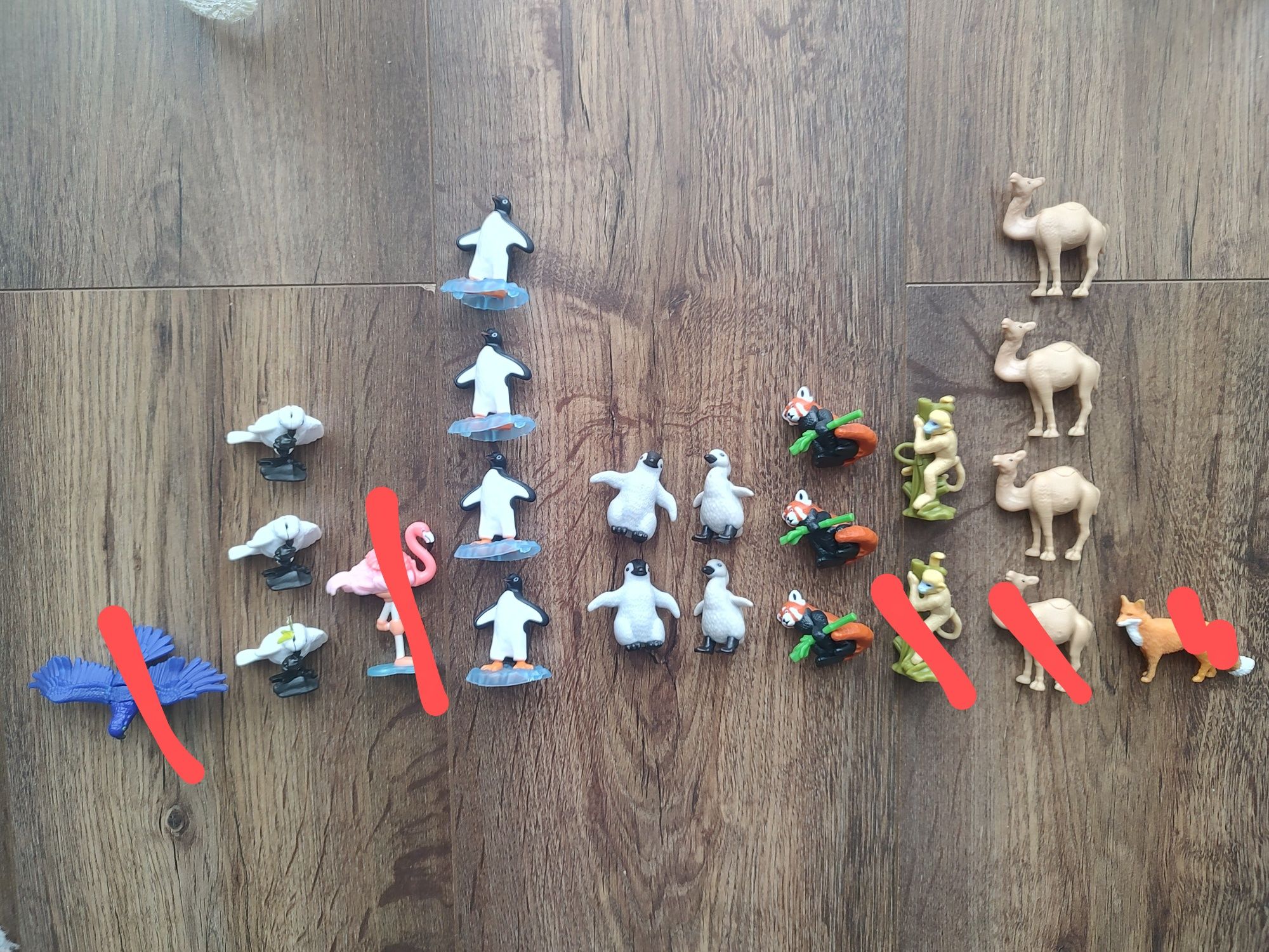 Figurki zwierzątka z Kinder niespodzianka