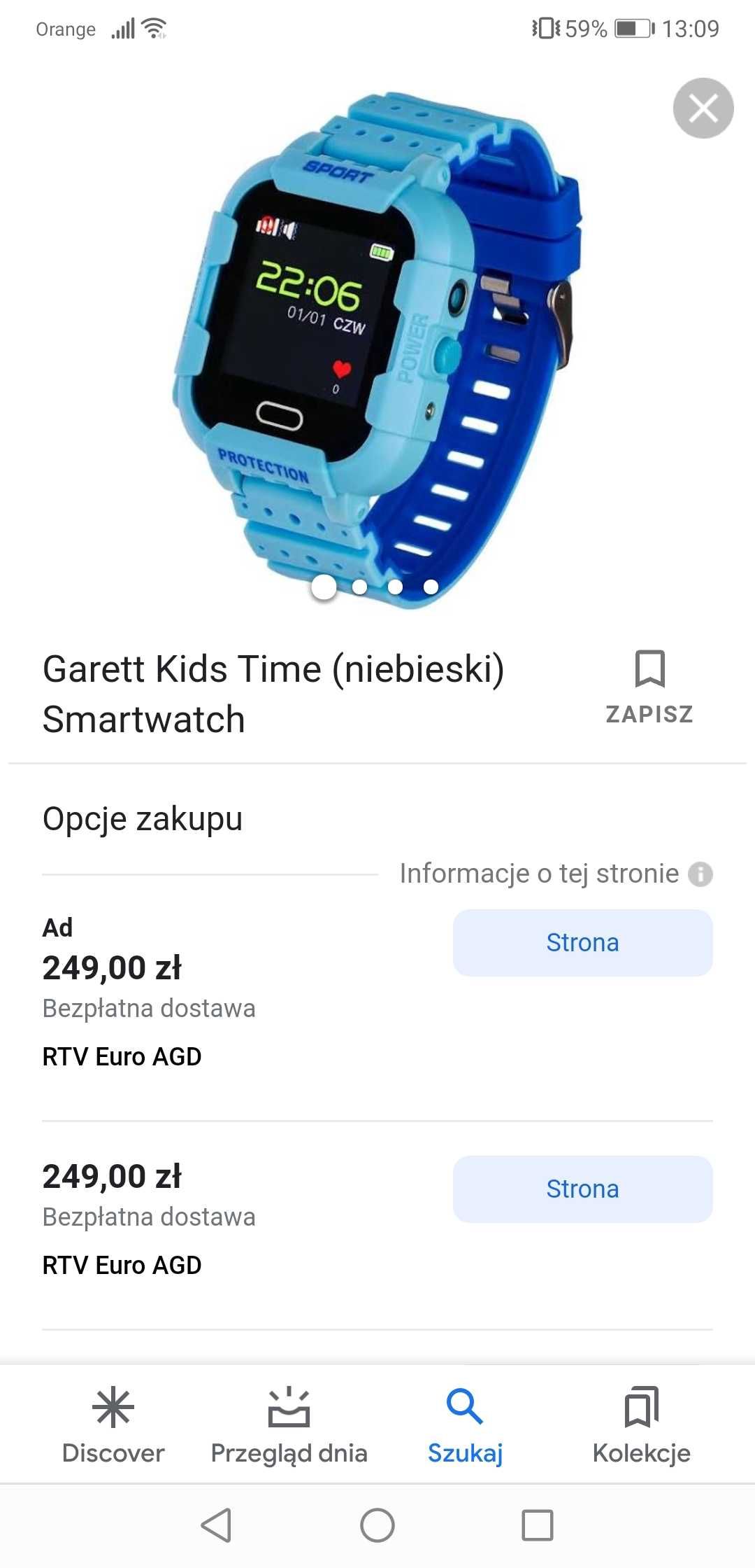Nieużywany Smartwatch dla dziecka