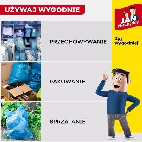Jan Niezbędny Worki Ld Magnum Flex Taśma 60L 10Szt. - 5 Op.