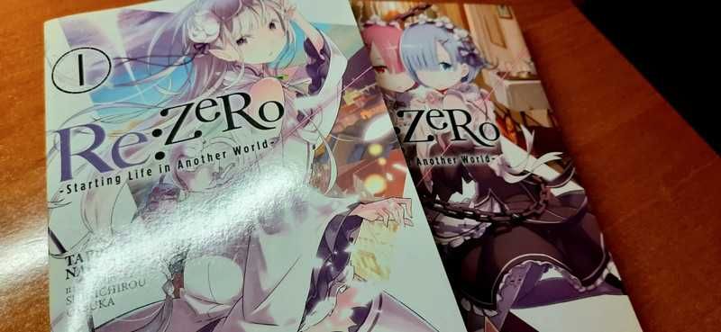 ReZero light novel po angielsku tomy 1, 2