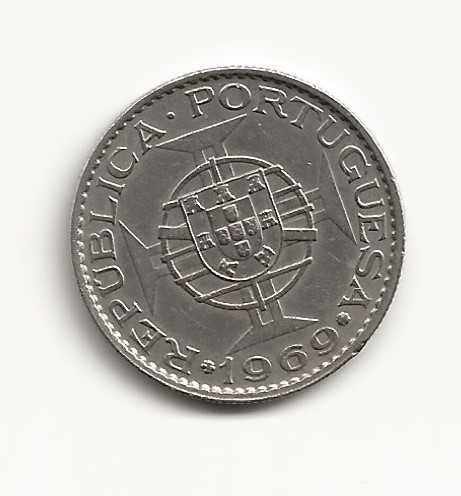 10$00 de 1969 Republica Portuguesa Angola