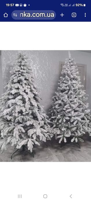 Ялинка засніжена, Преміум- класс! Версаль! 2.50 м висота! Справжня кр
