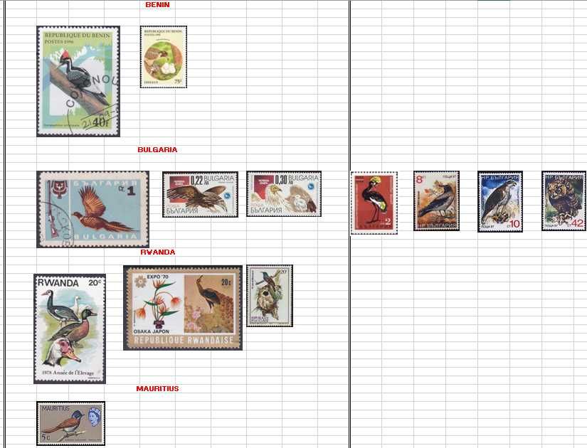 Vendo ou troco Selos (Tema Aves Mundiais) 3/4