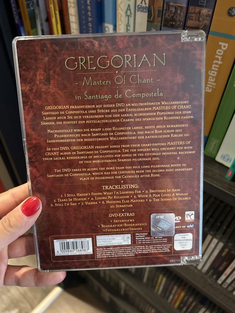 Gregorian plyta dvd