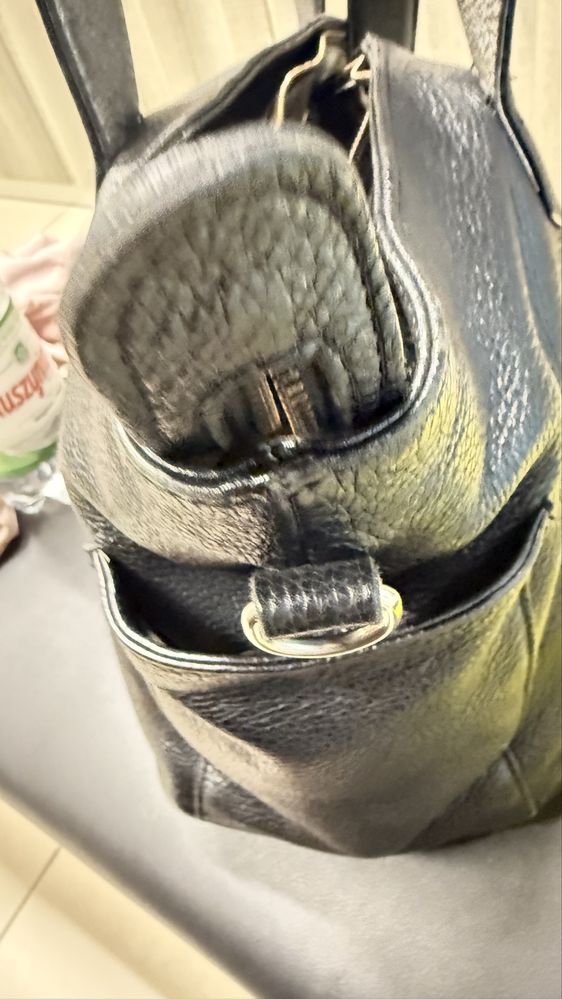 Torba duża shopper do wózka na ramię skóra mammania