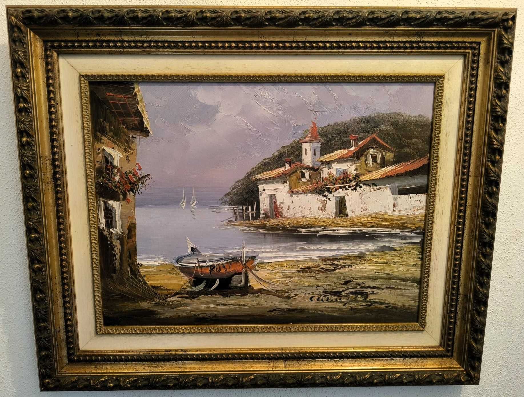 Várias pinturas antigas