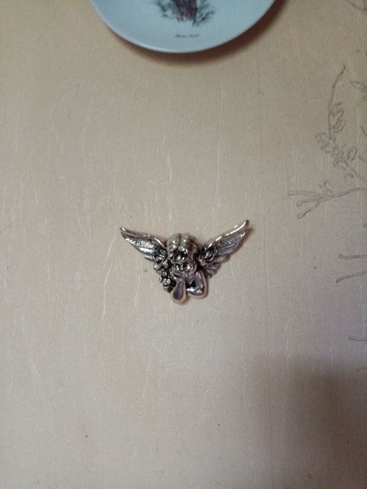 Сувенір, статуетка "Ангел", гальванопластика срібло 925 проба