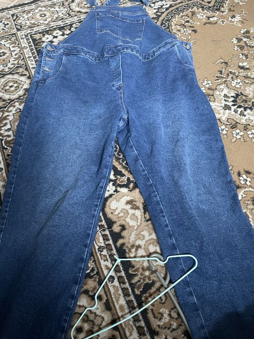 Джинсовий комбінезон 58-62 для вагітних