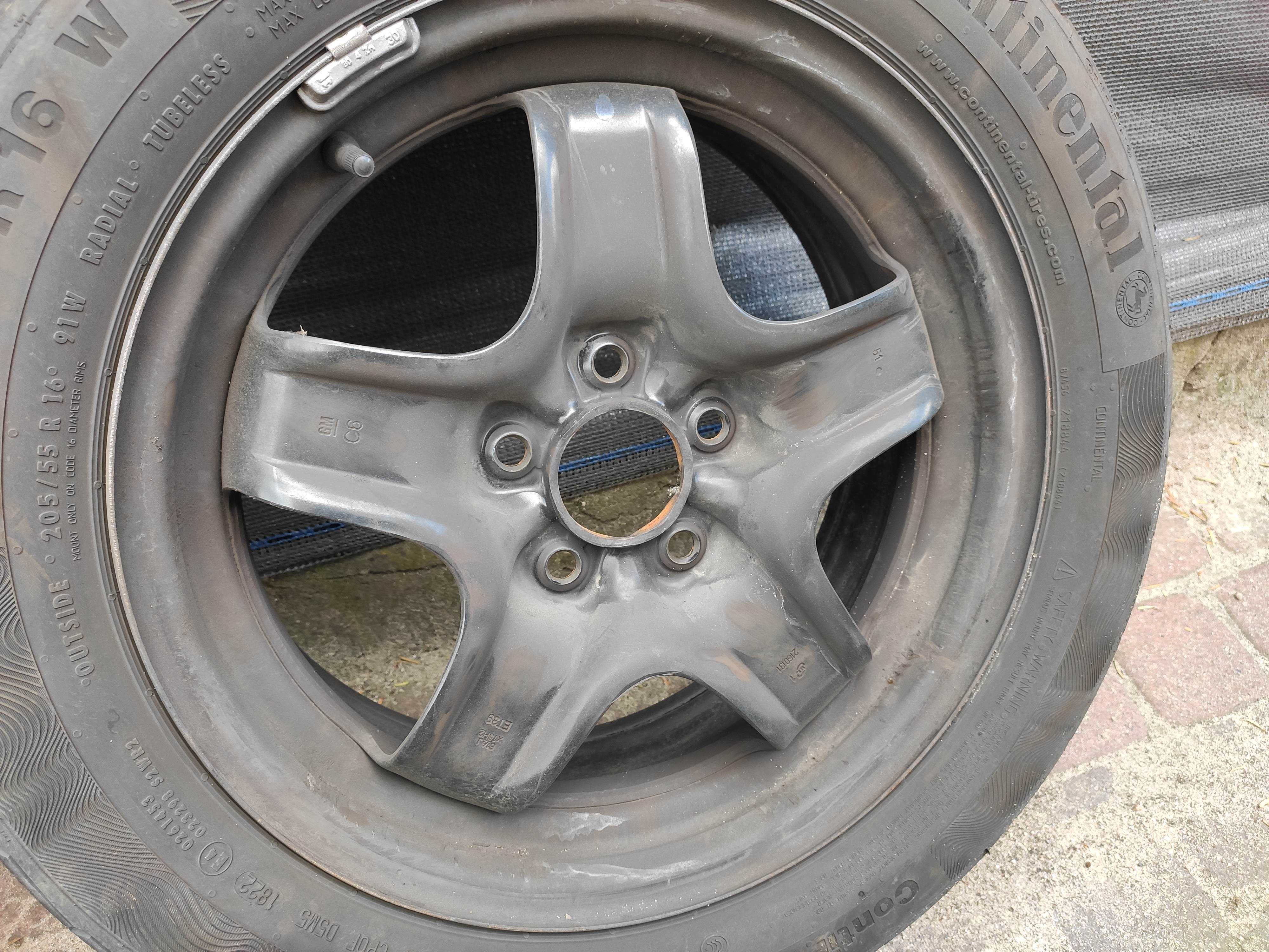 Felgi strukturalne 16 plus kołpaki Opel Oryginał 5x110