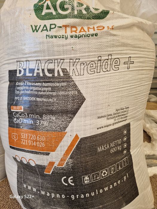 Wapno granulowane magnezowe węglanowe czarna kreda