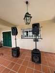 Sistema PA (Colunas de som) para festas, casamentos, bailes etc