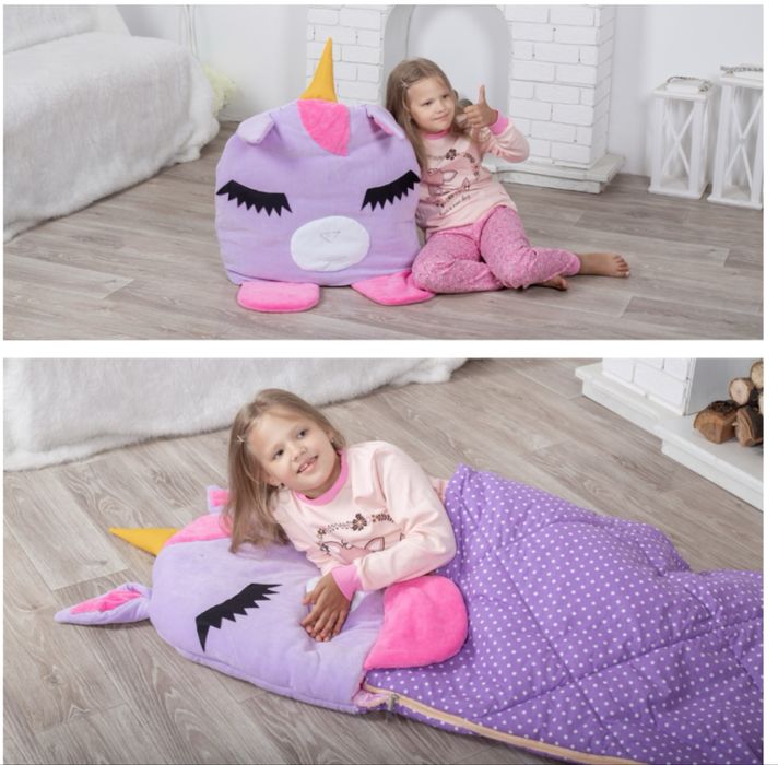 Дитячий спальний мішок трансформер Єдинорожек