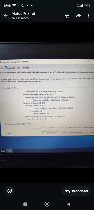 PC portátil  Lenovo