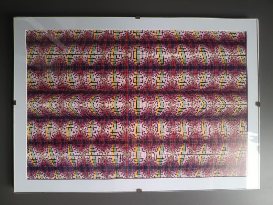 Stereogram, obrazek 3D, magiczne oko w antyramie 30x20,5cm