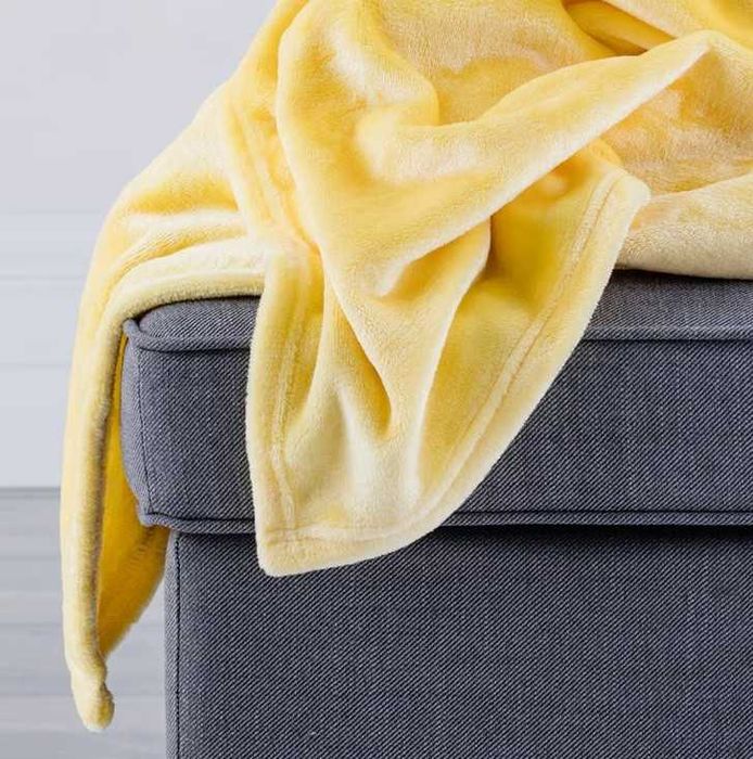 Nowy Koc 130cm x 170cm żółty miodowy Home&You